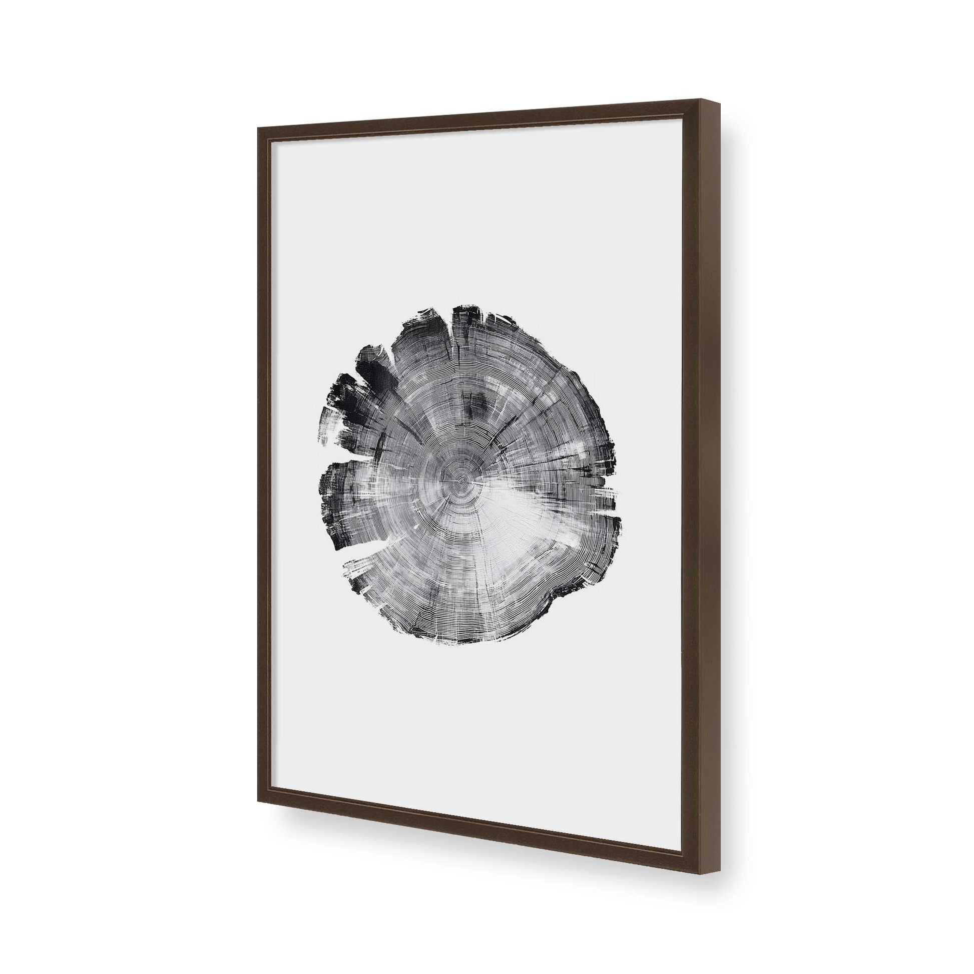 [Color:Brown], Picture of art in a Brown frame of the corner