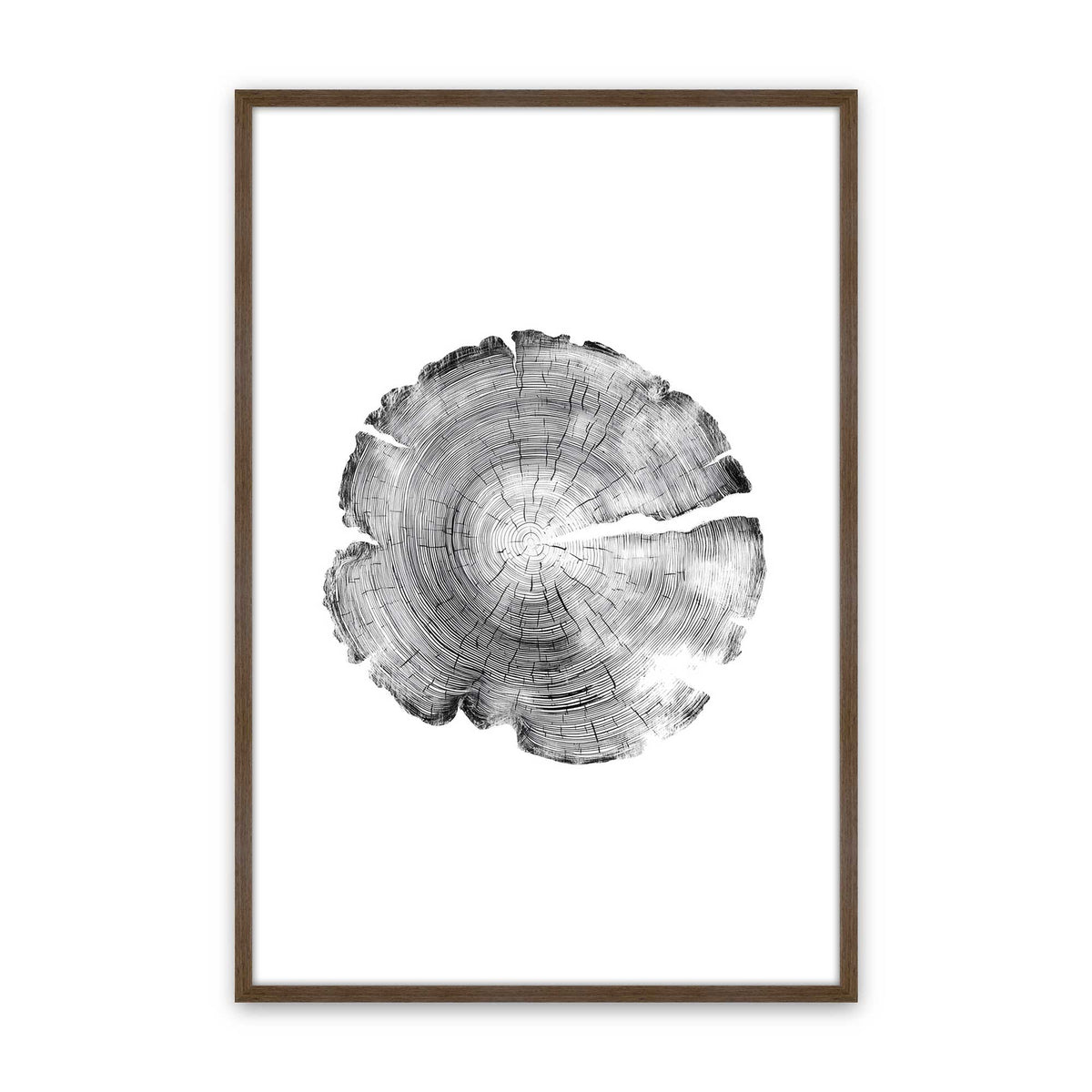 [Color:Walnut], Picture of art in a Walnut frame