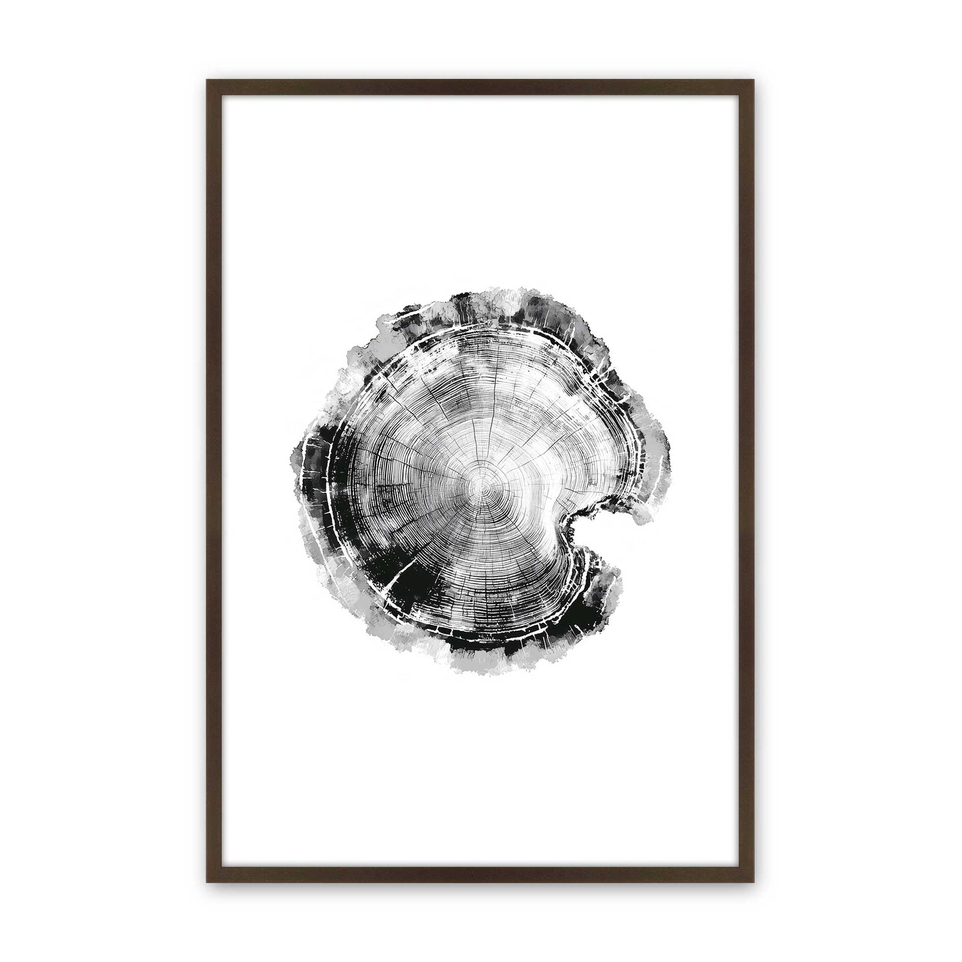 [Color:Brown], Picture of art in a Brown frame