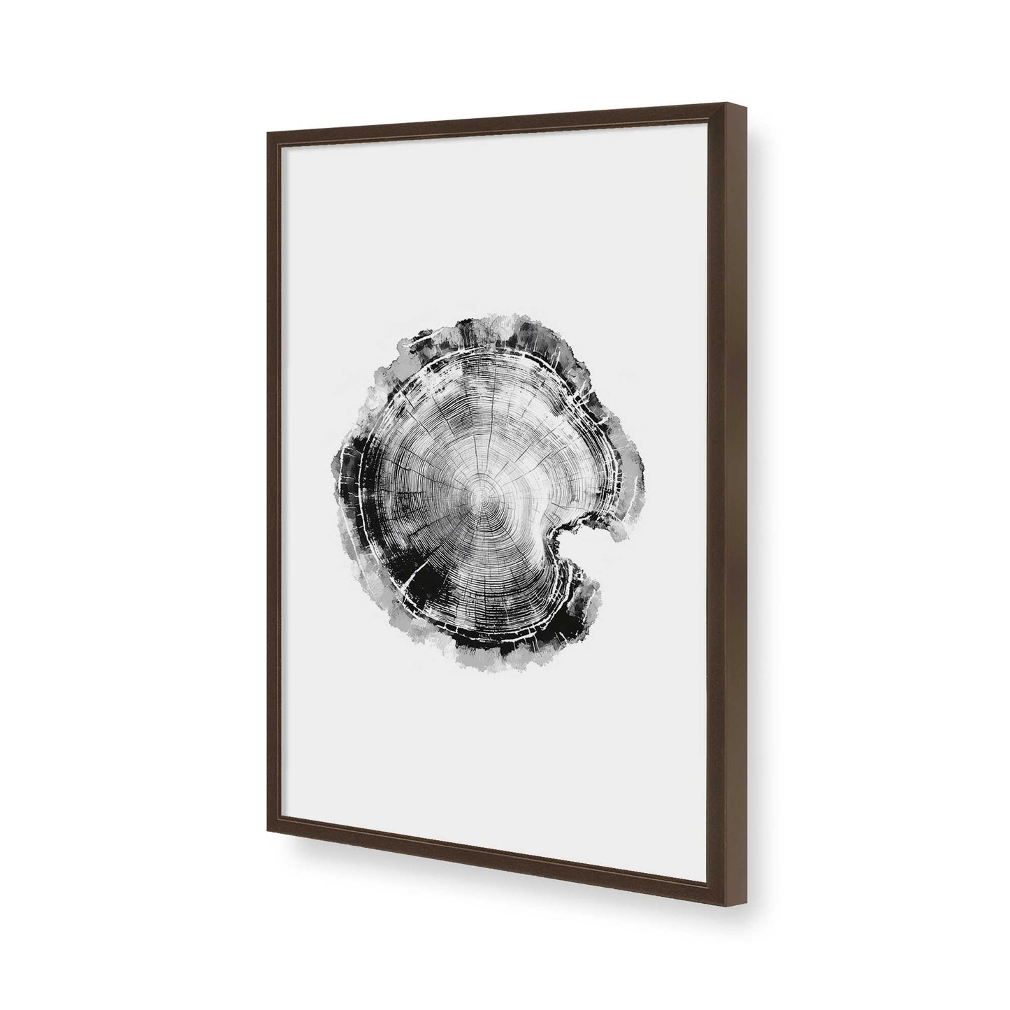 [Color:Brown], Picture of art in a Brown frame of the corner