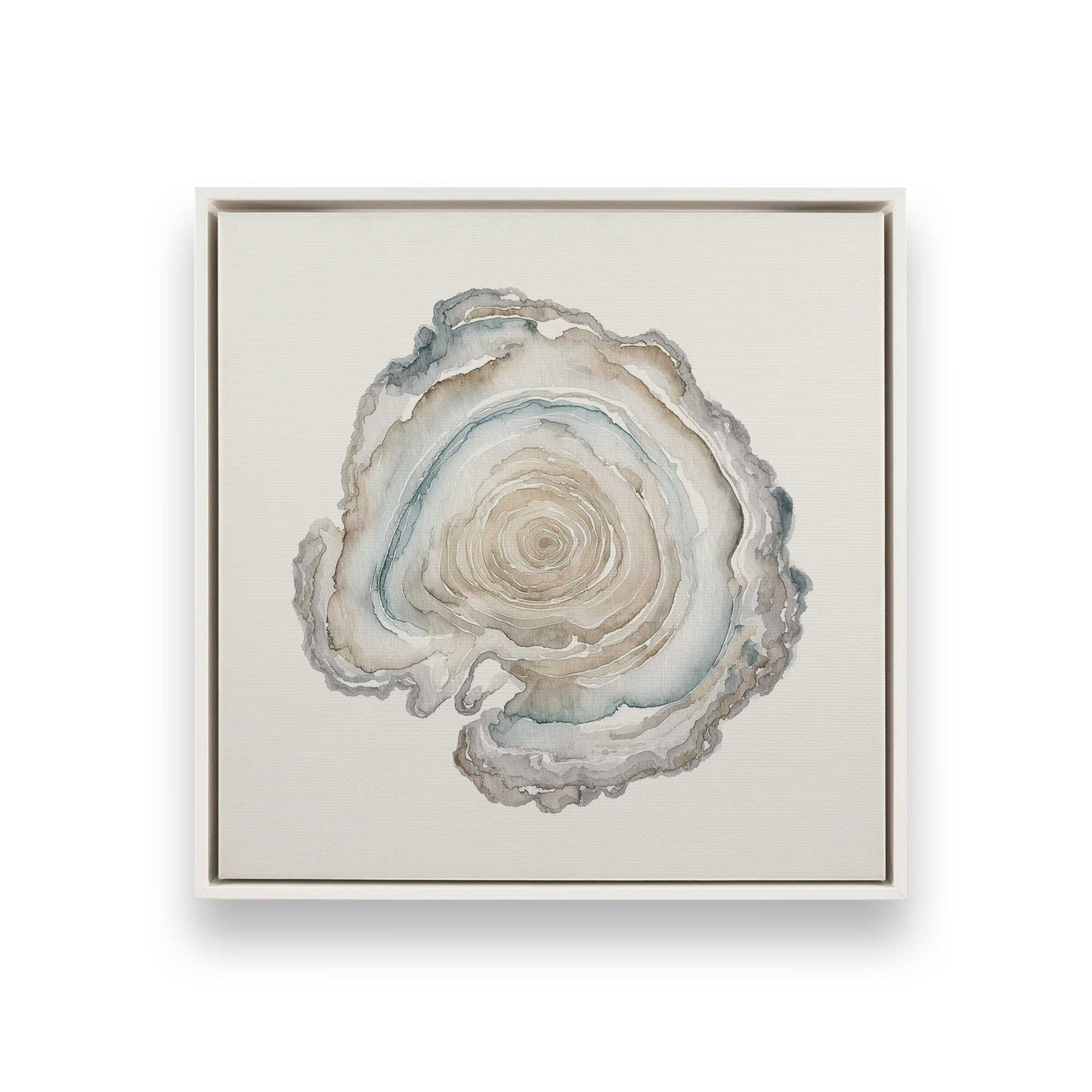 [Color:Opaque White], Picture of art in a White frame
