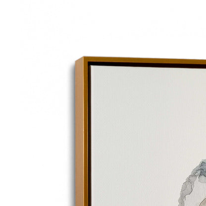 [Color:Polished Gold], Picture of art in a Polished Gold frame at an angle