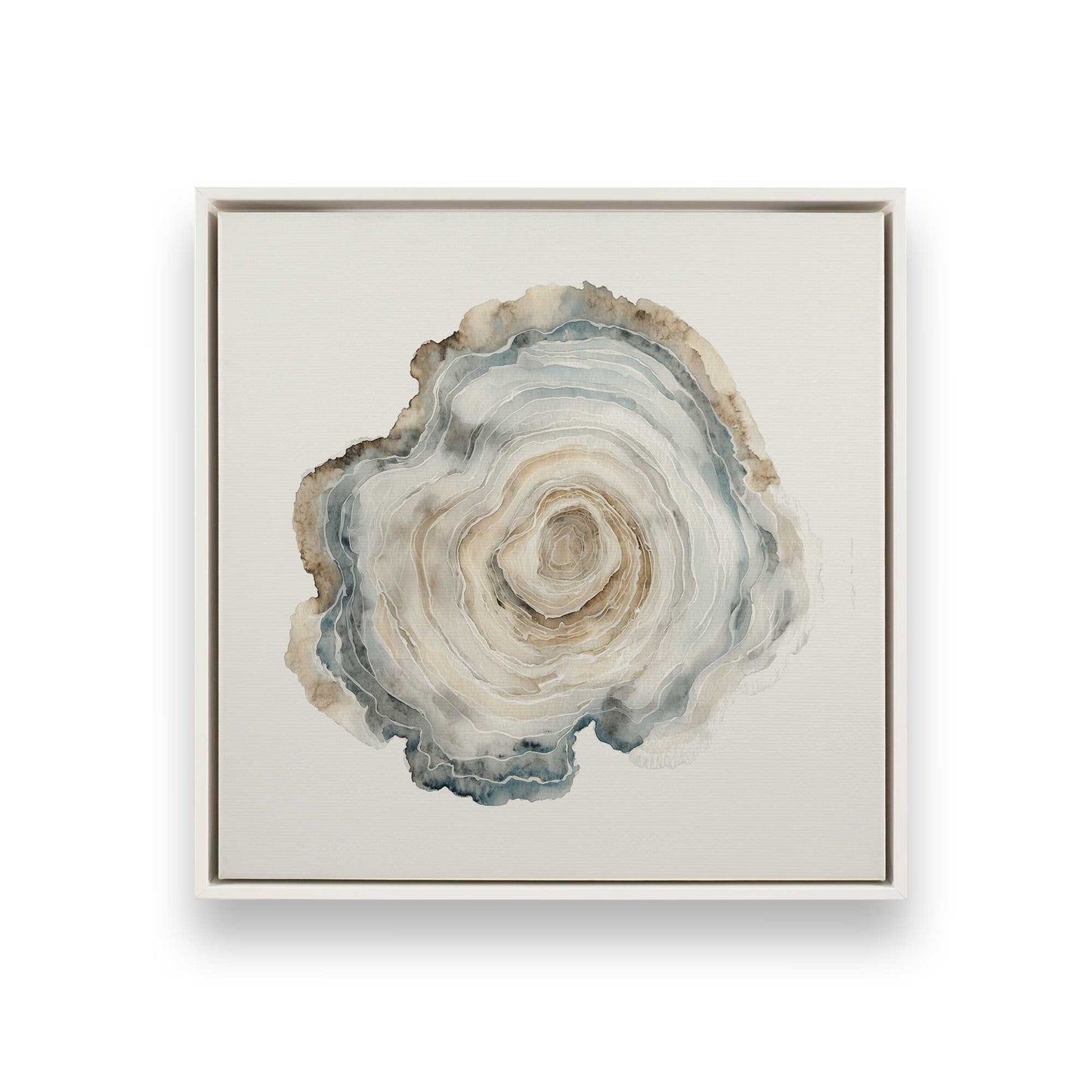 [Color:Opaque White], Picture of art in a White frame