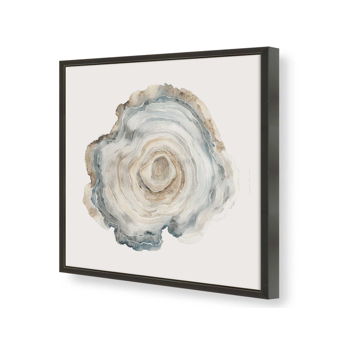 [Color:Satin Black], Picture of art in a Satin Black frame of the corner