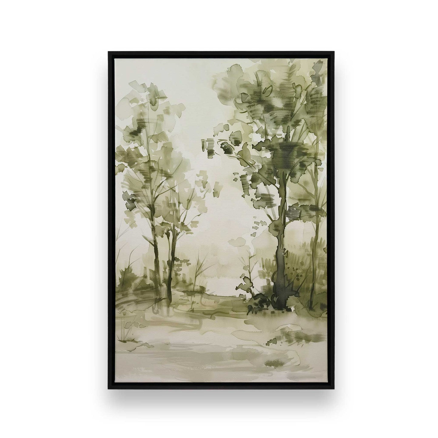 [Color:Satin Black], Picture of art in a Satin Black frame