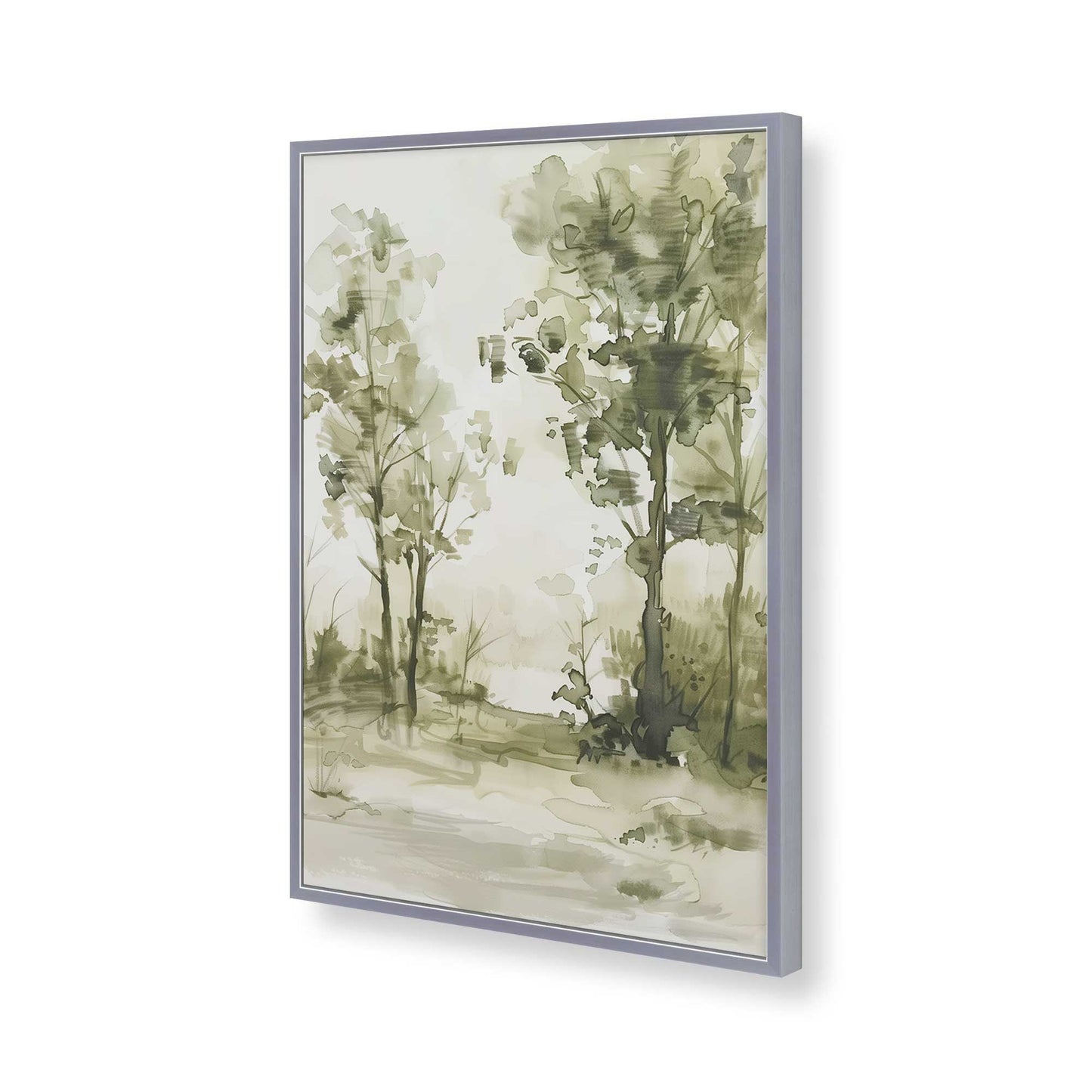 [Color:Polished Chrome], Picture of art in a Polished Chrome frame of the corner
