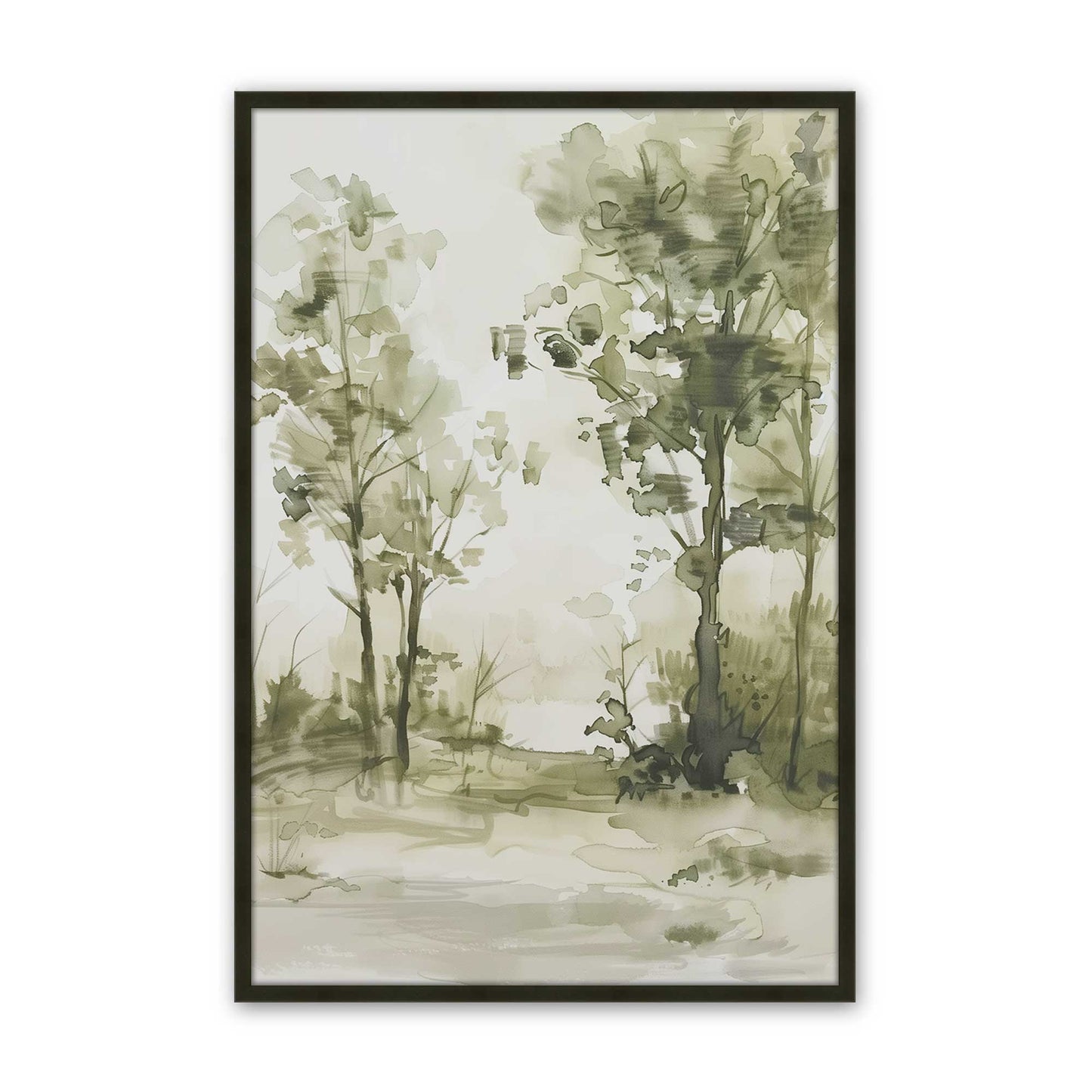 [Color:Satin Black], Picture of art in a Satin Black frame