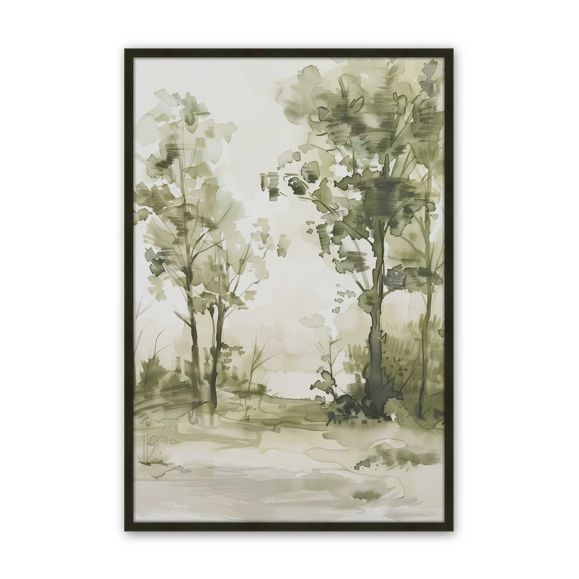 [Color:Satin Black], Picture of art in a Satin Black frame