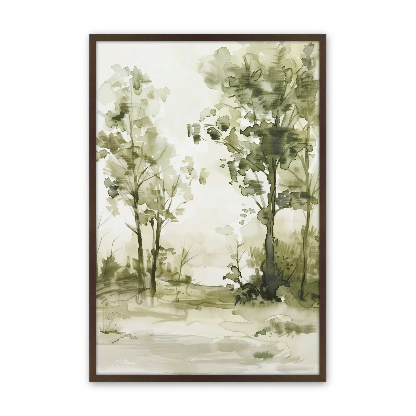 [Color:Belvinder Brown], Picture of art in a Belvinder Brown frame