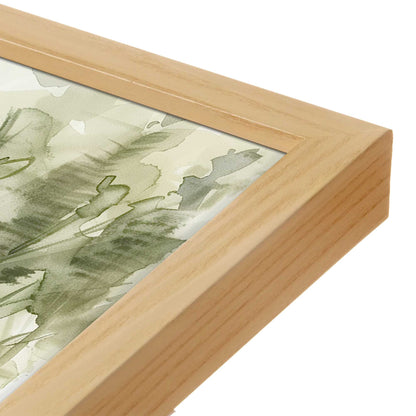 [Color:American Maple], Picture of art in a American Maple frame at an angle
