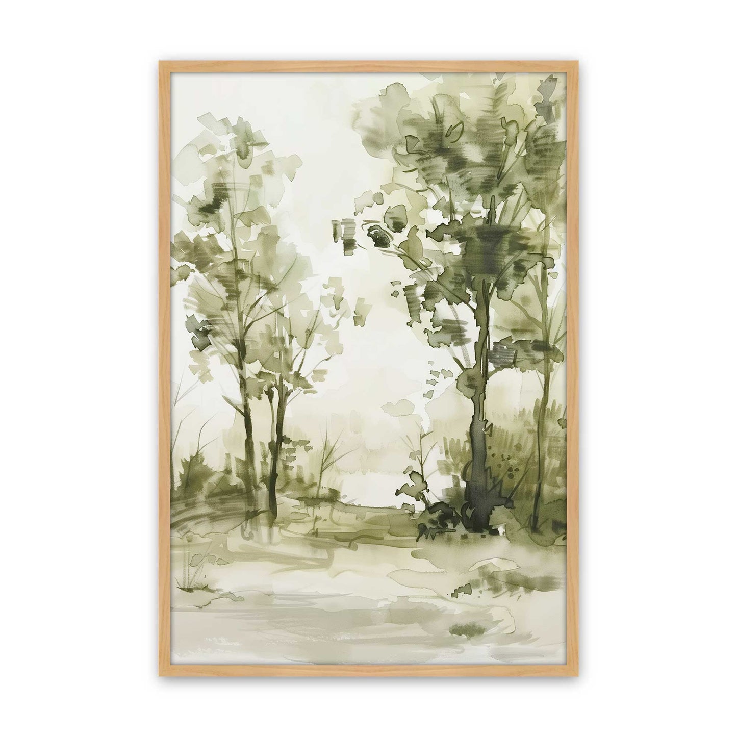 [Color:American Maple], Picture of art in a American Maple frame
