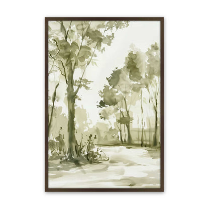 [Color:Brown], Picture of art in a Brown frame