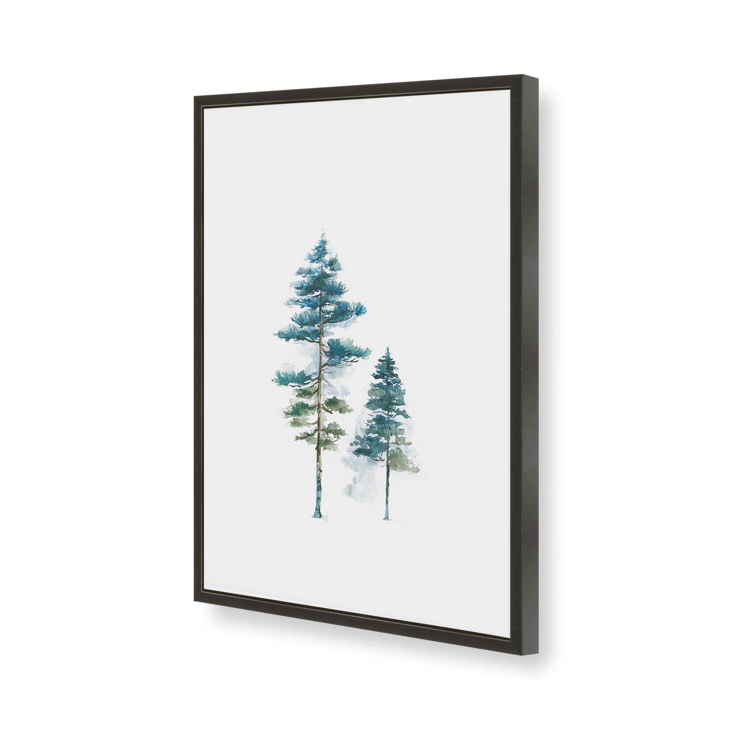[Color:Satin Black], Picture of art in a Satin Black frame of the corner