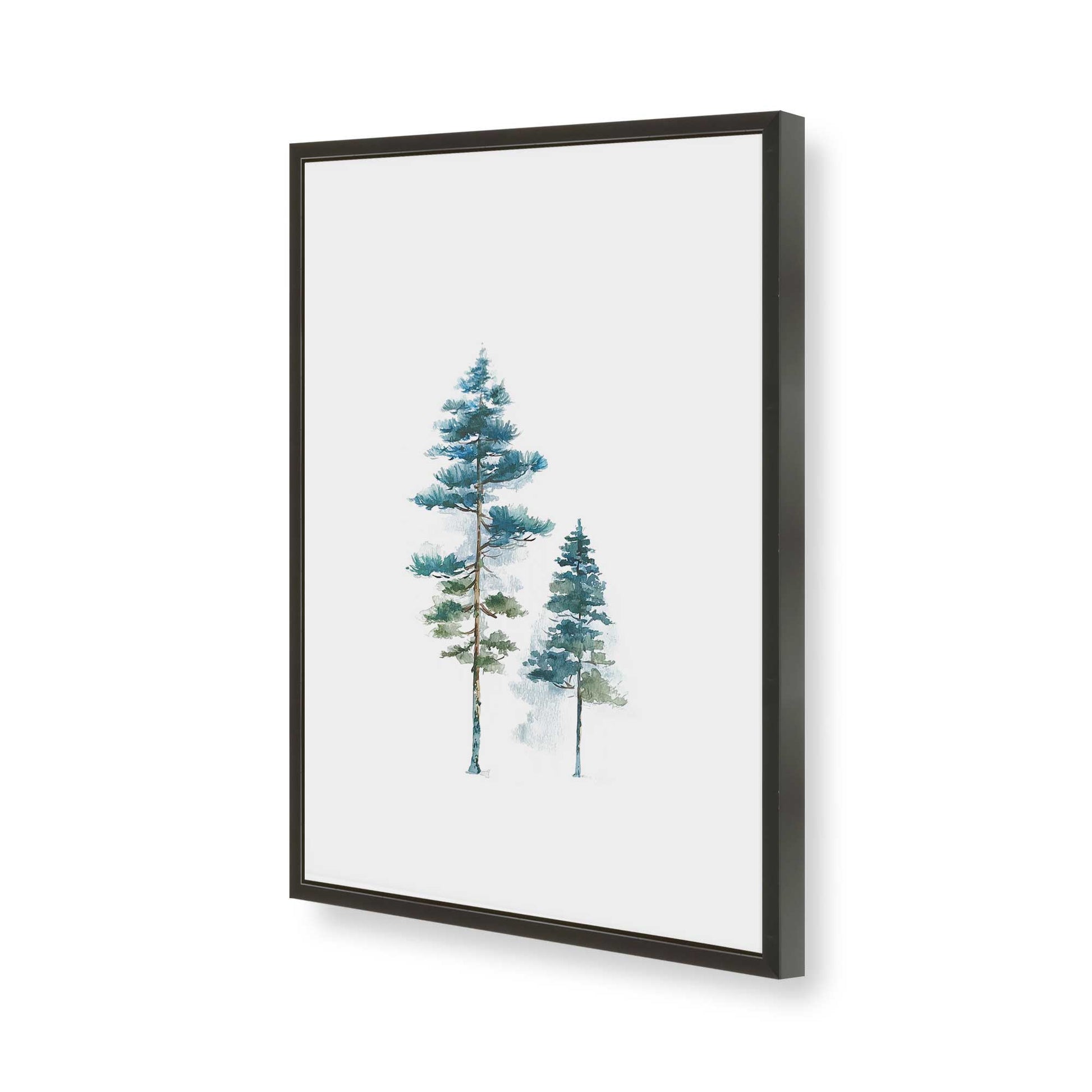 [Color:Satin Black], Picture of art in a Satin Black frame of the corner