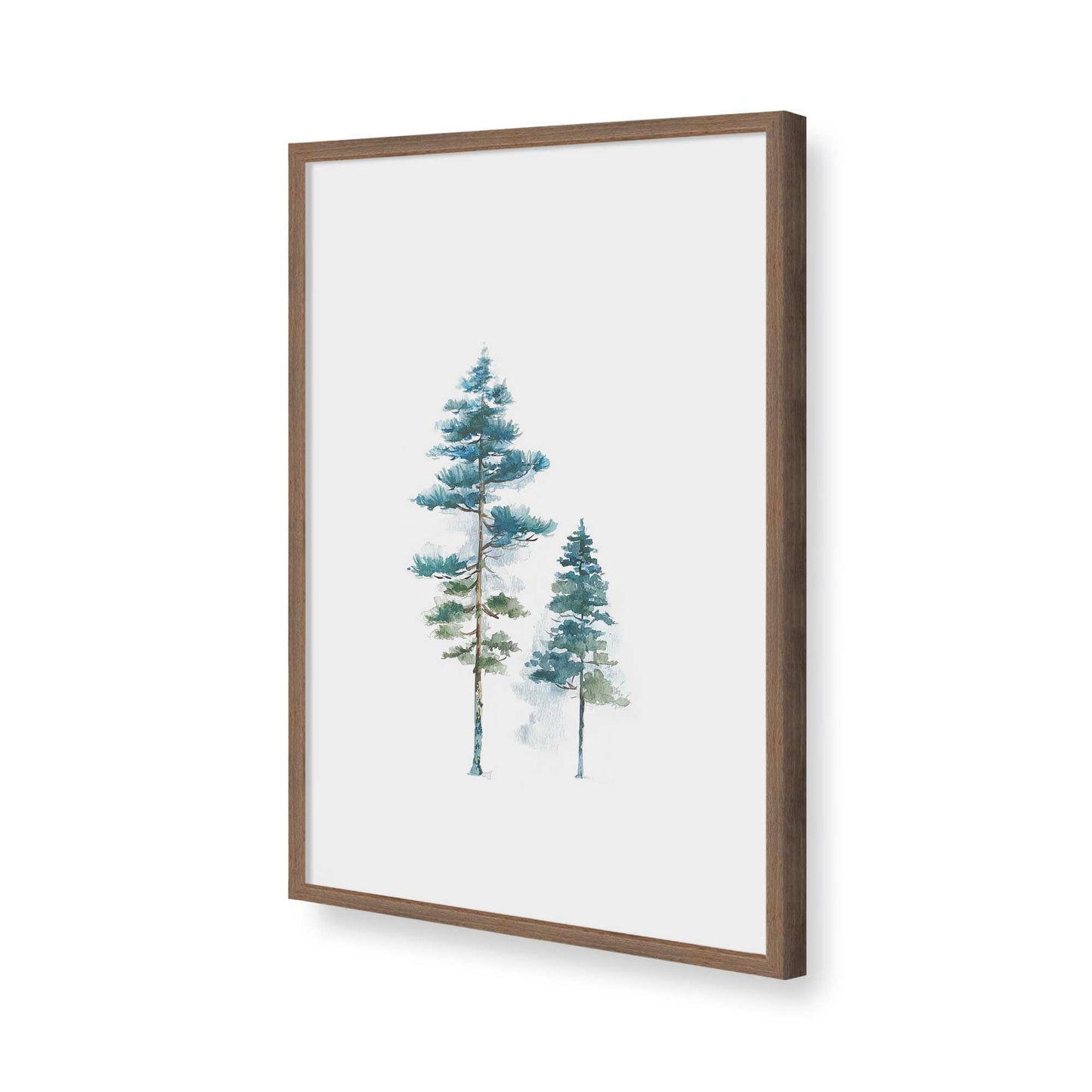 [Color:Walnut], Picture of art in a Walnut frame of the corner