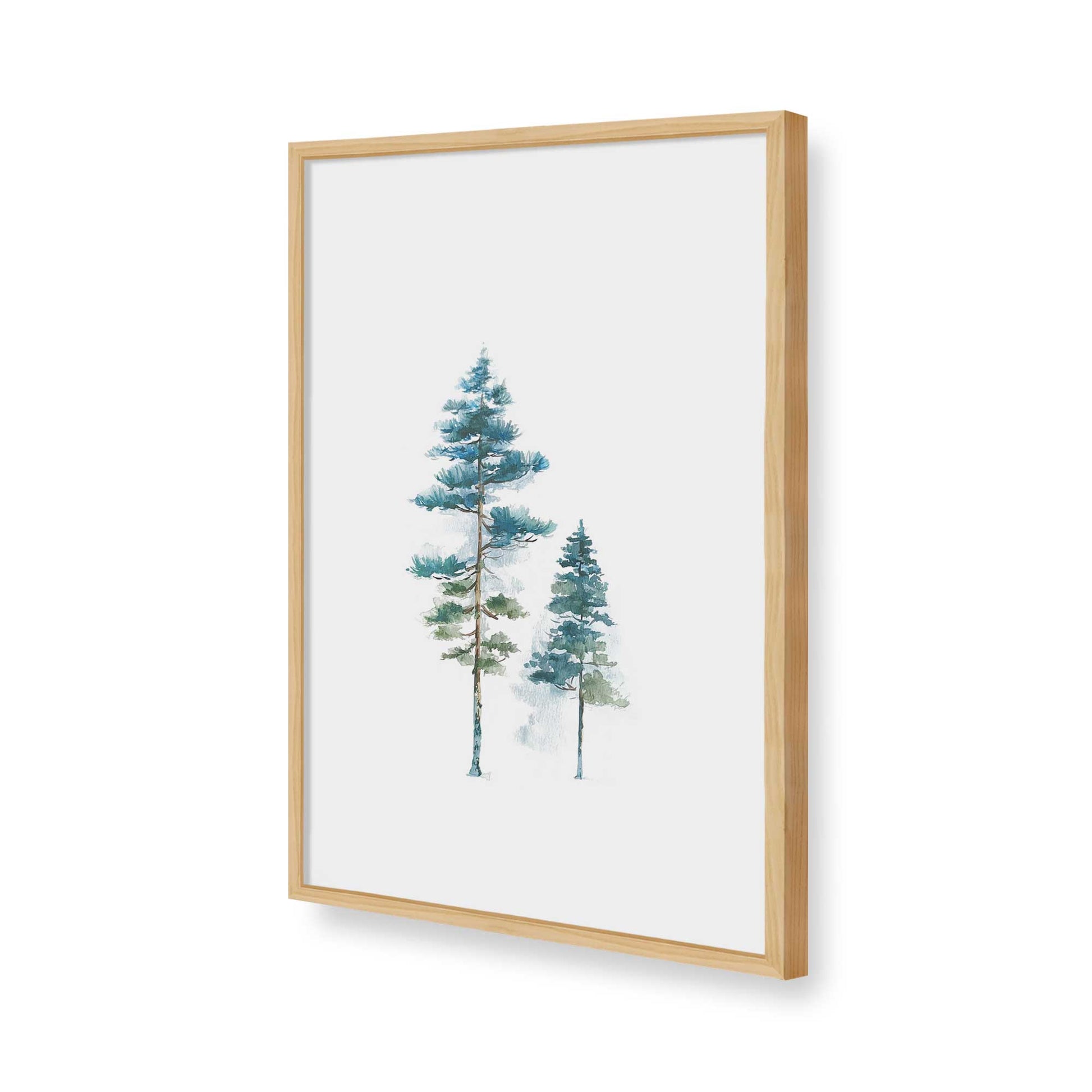 [Color:American Maple], Picture of art in a American Maple frame of the corner