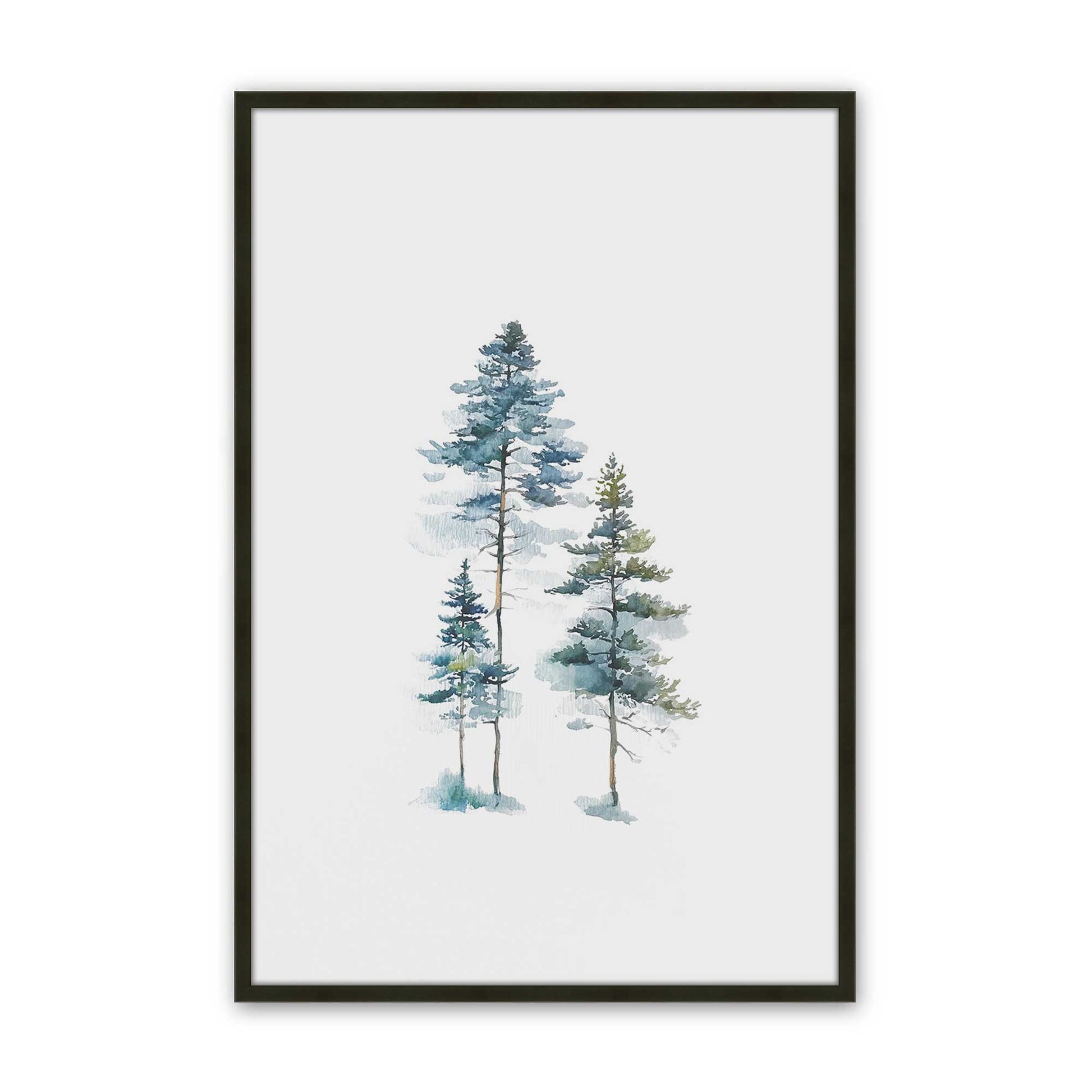 [Color:Satin Black], Picture of art in a Satin Black frame