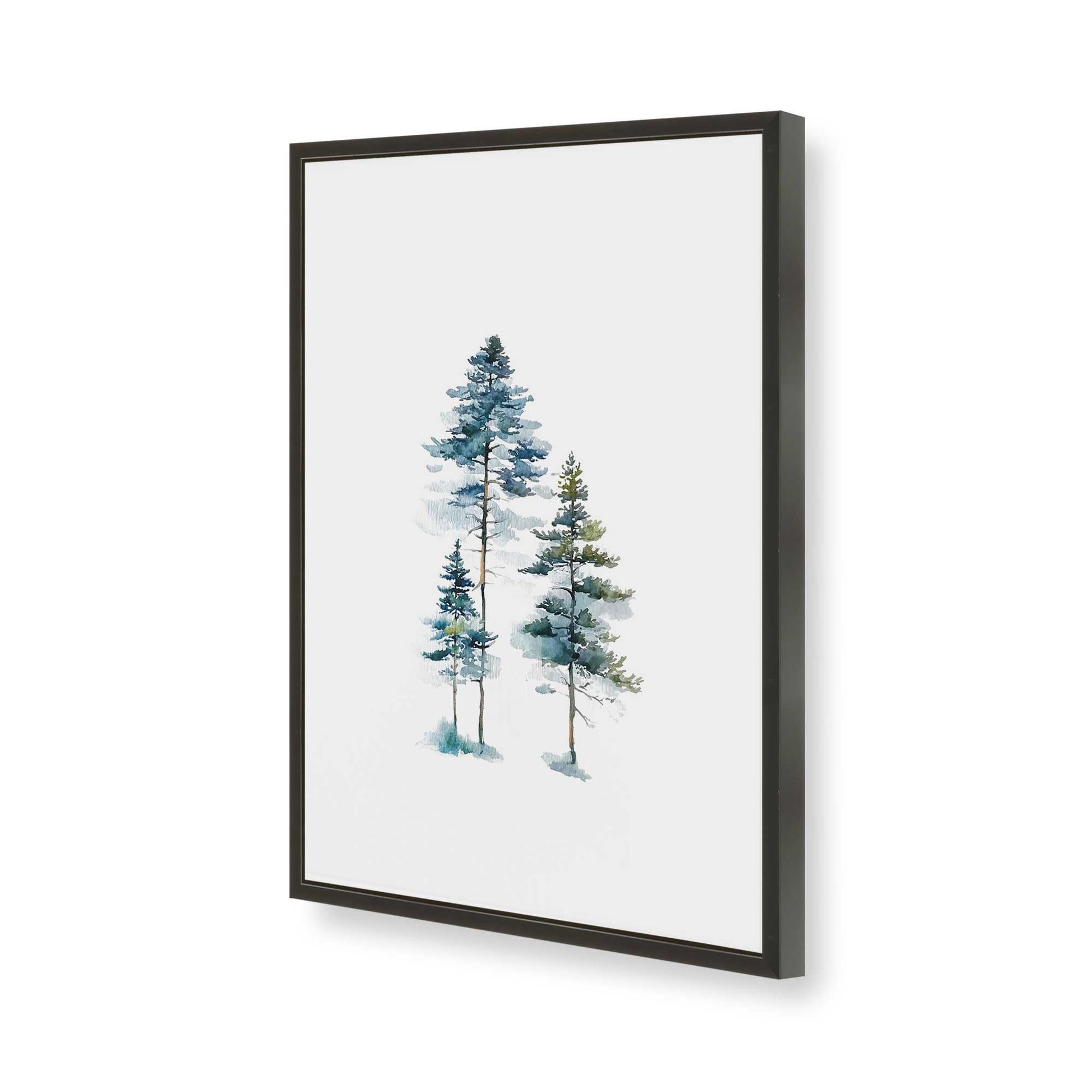 [Color:Satin Black], Picture of art in a Satin Black frame of the corner