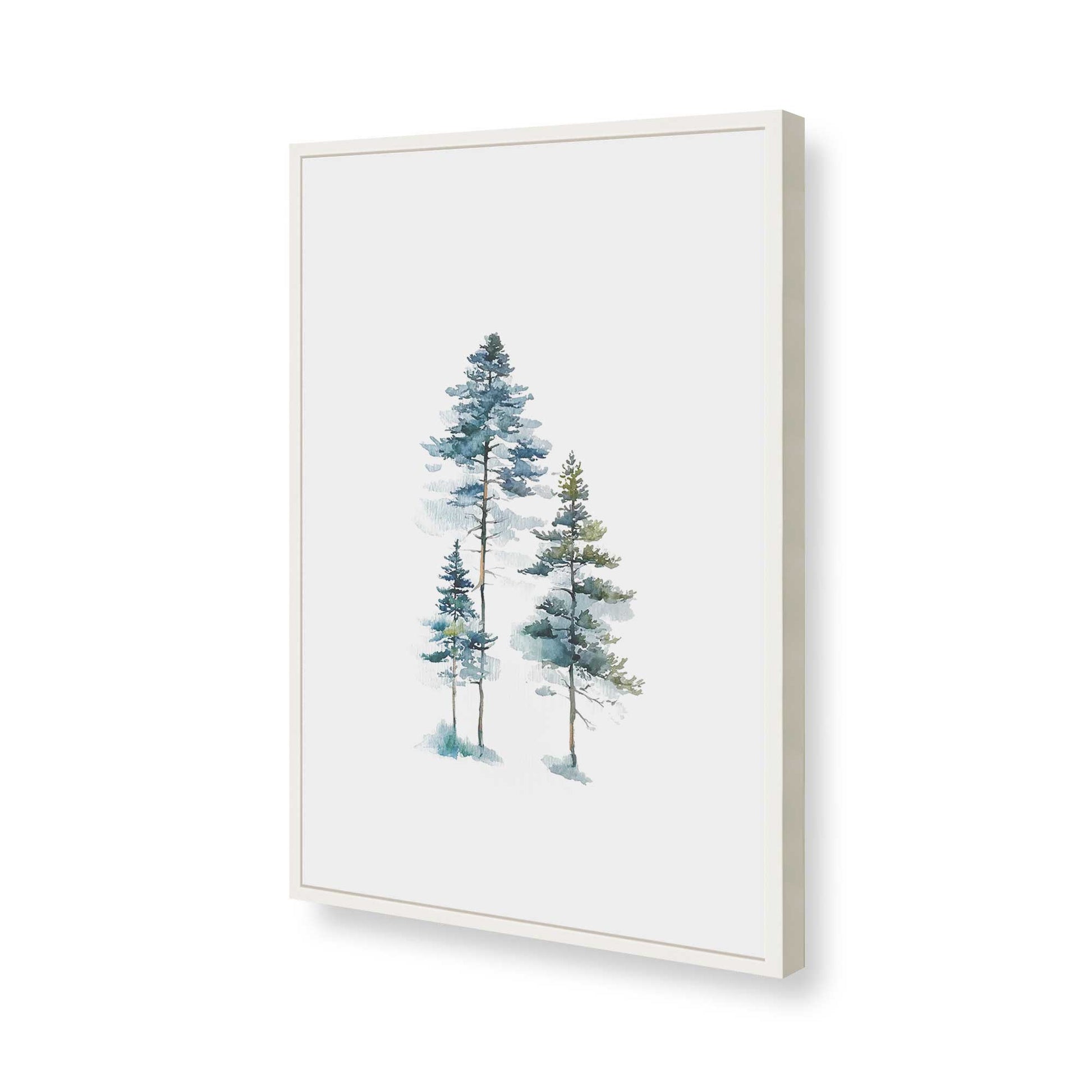 [Color:Opaque White], Picture of art in a Opaque White frame of the corner