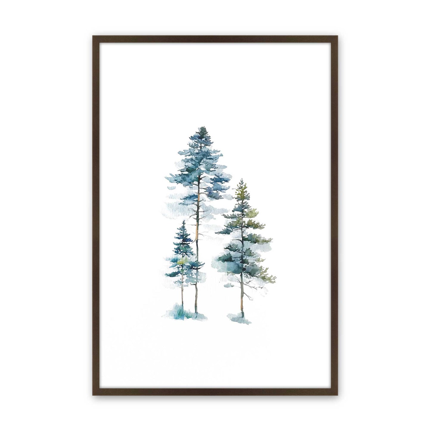 [Color:Brown], Picture of art in a Brown frame