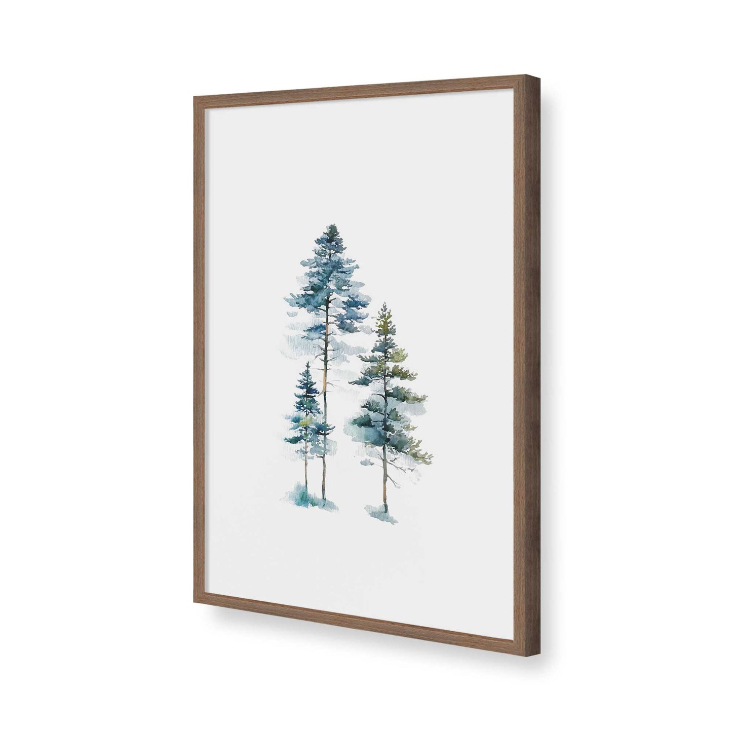 [Color:Walnut], Picture of art in a Walnut frame of the corner