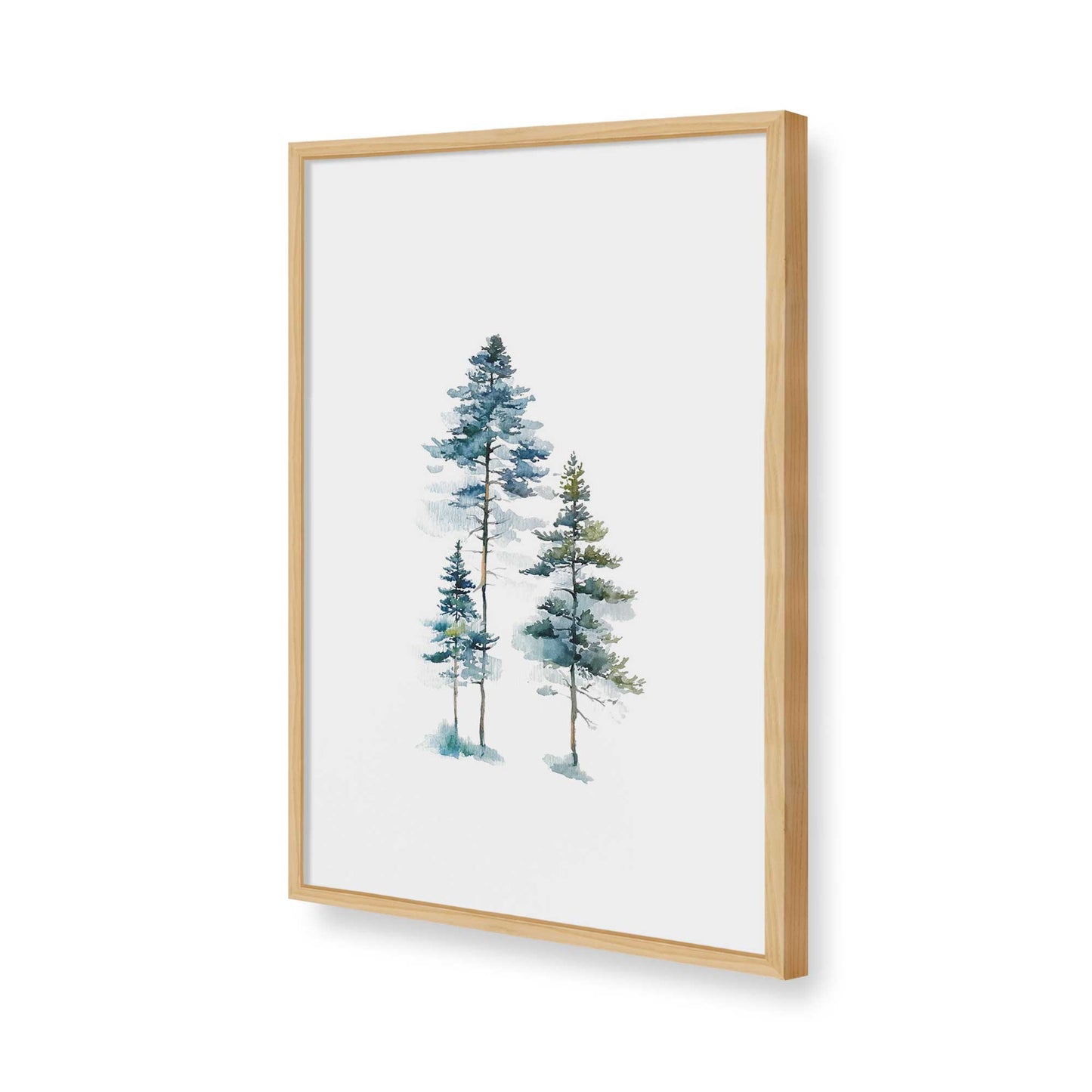 [Color:American Maple], Picture of art in a American Maple frame of the corner