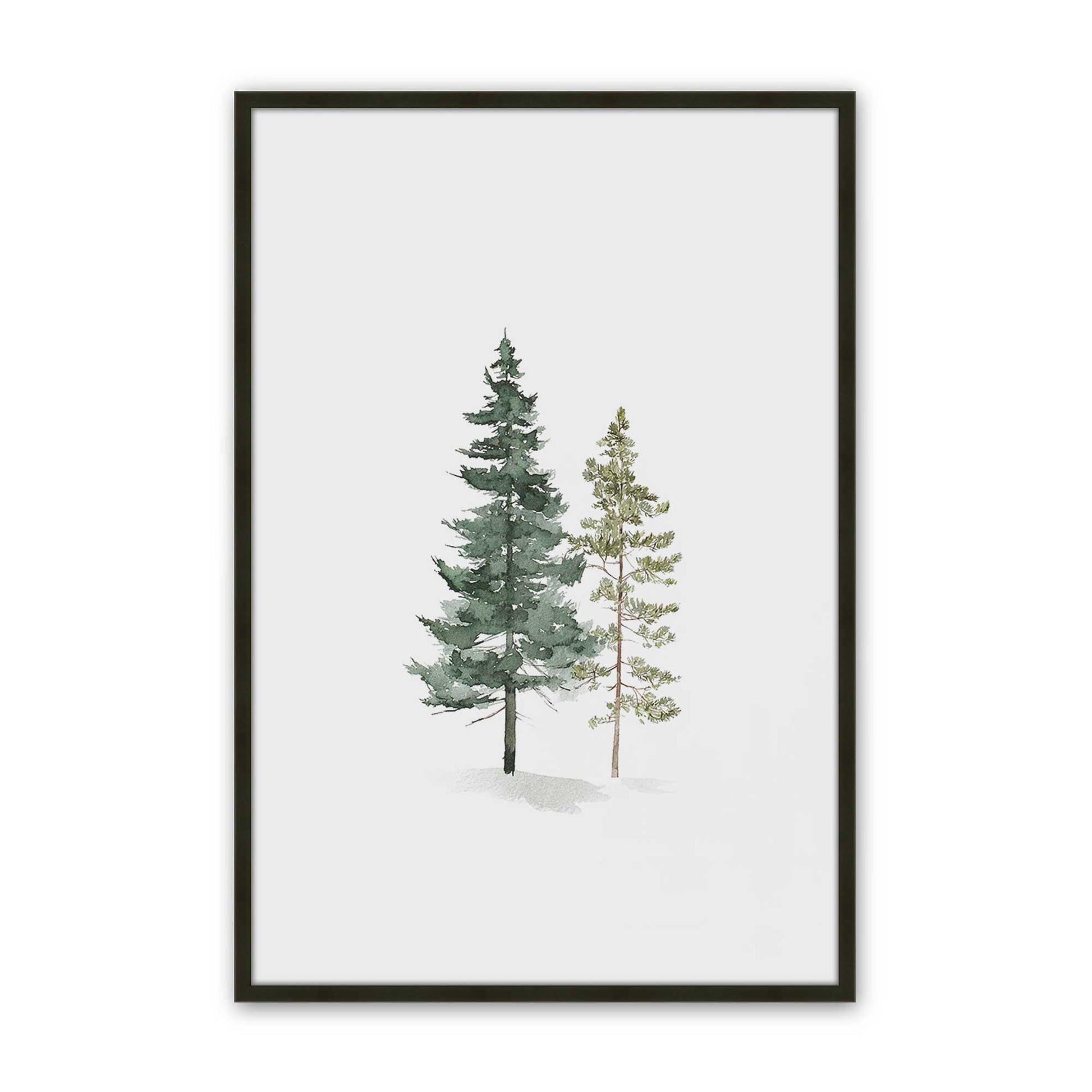 [Color:Satin Black], Picture of art in a Satin Black frame