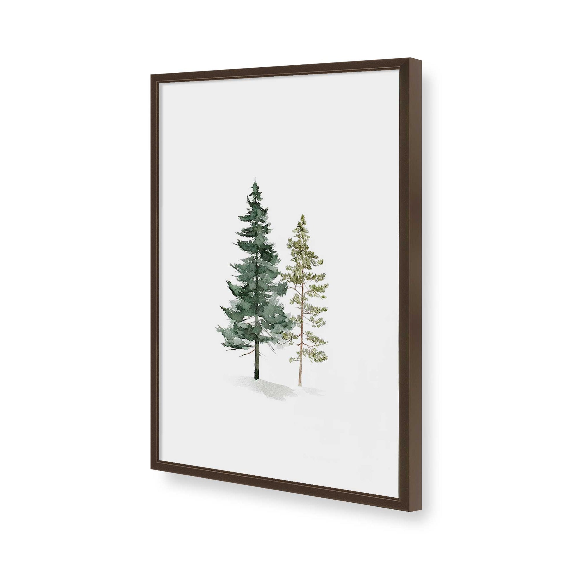 [Color:Brown], Picture of art in a Brown frame of the corner