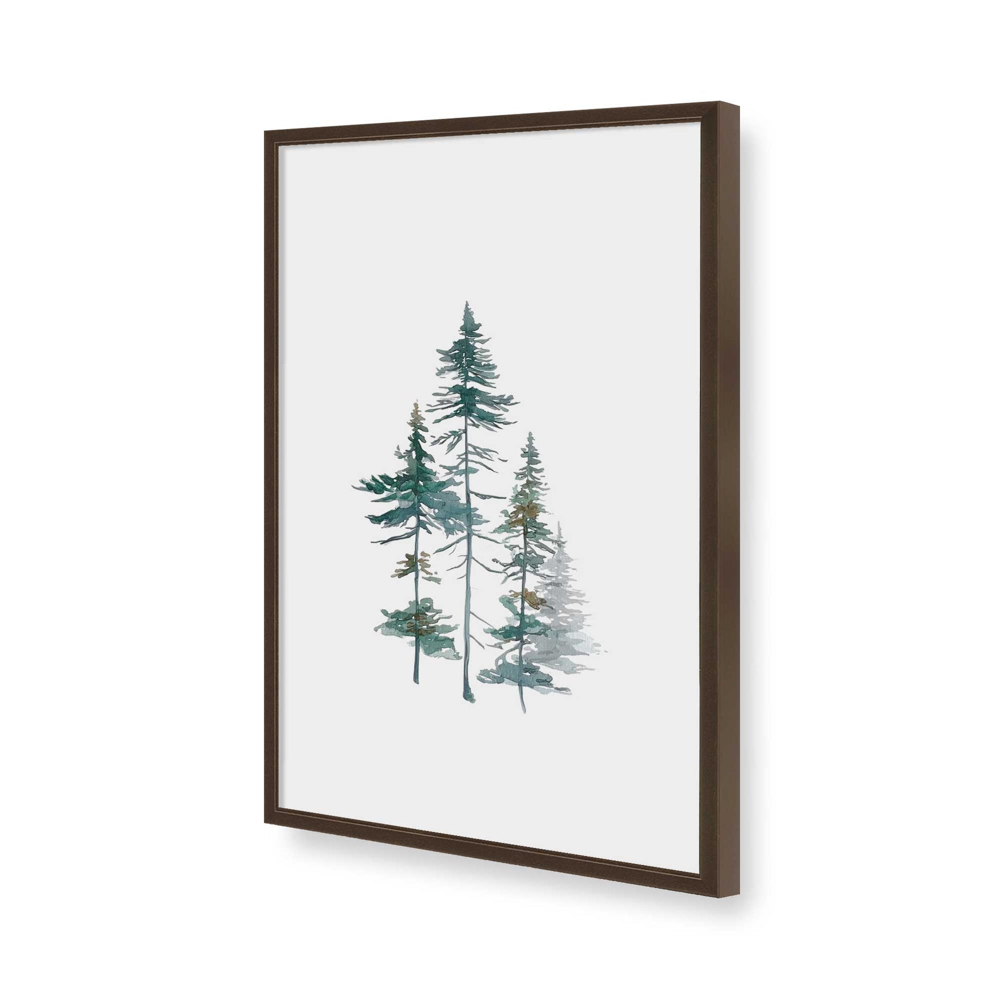 [Color:Brown], Picture of art in a Brown frame of the corner