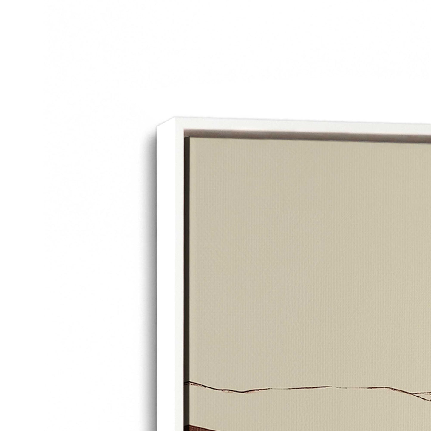 [Color:Opaque White], Picture of art in a White frame at an angle