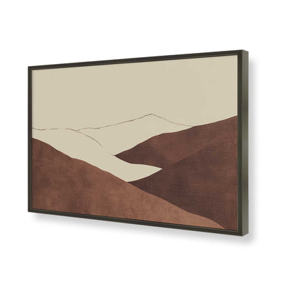 [Color:Satin Black], Picture of art in a Satin Black frame of the corner