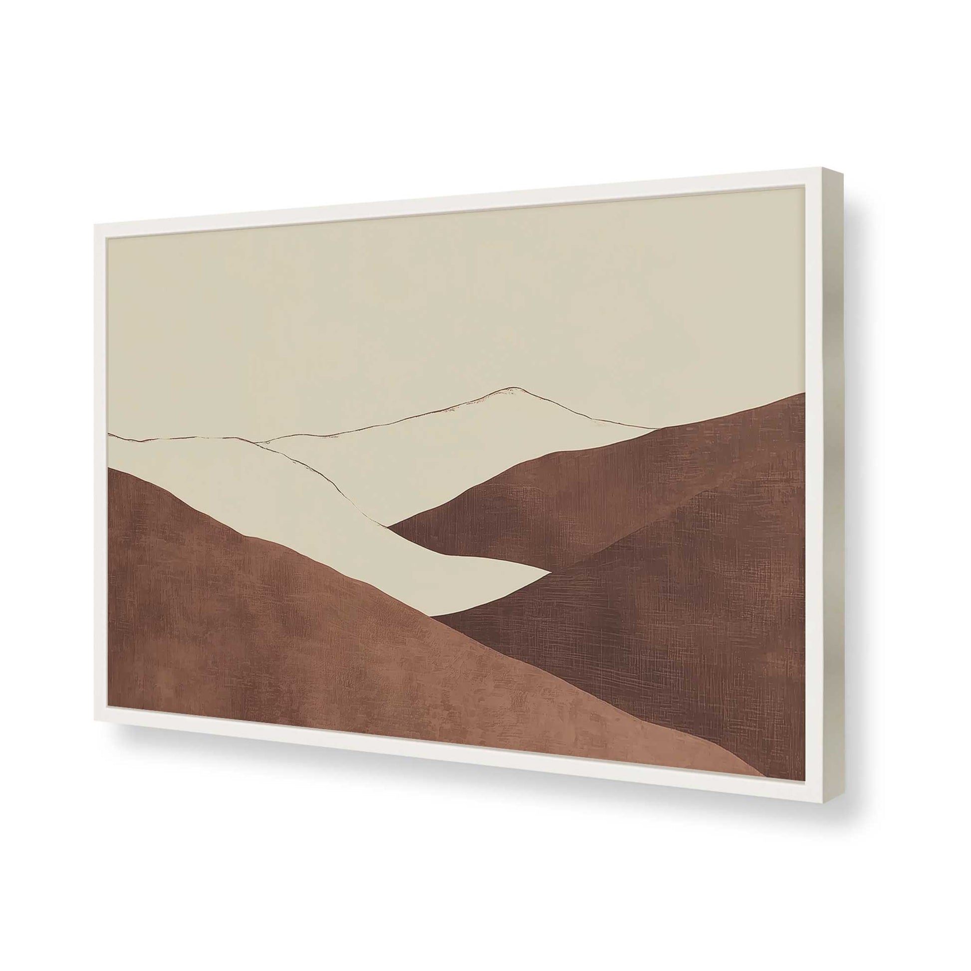 [Color:Opaque White], Picture of art in a Opaque White frame of the corner