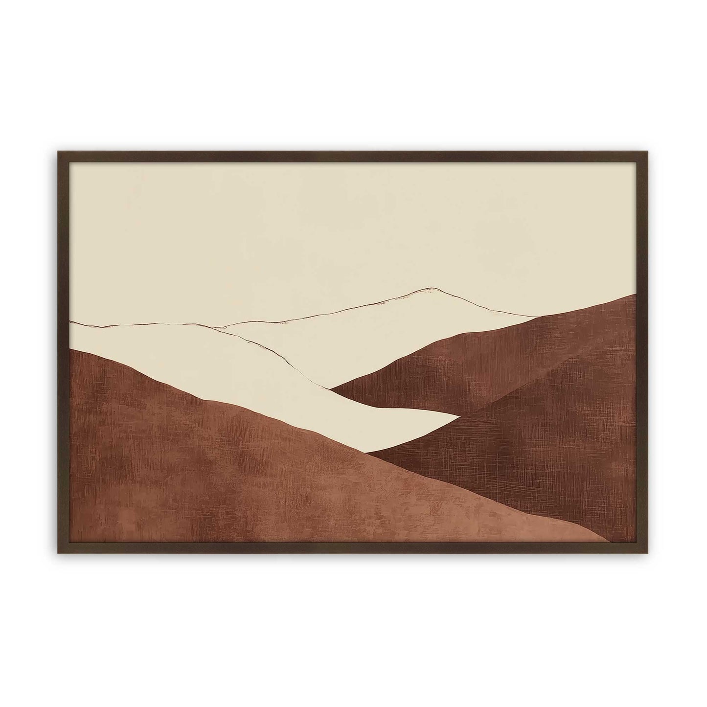 [Color:Belvinder Brown], Picture of art in a Belvinder Brown frame