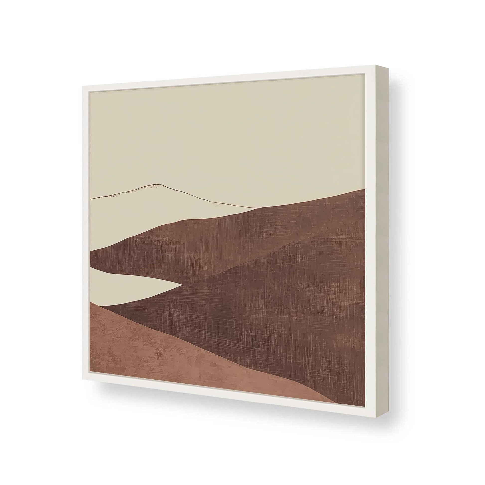 [Color:Opaque White], Picture of art in a Opaque White frame of the corner