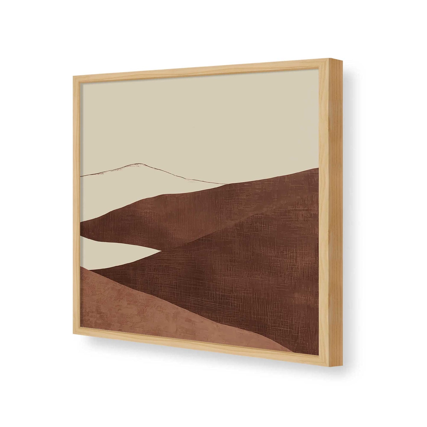 [Color:American Maple], Picture of art in a American Maple frame of the corner