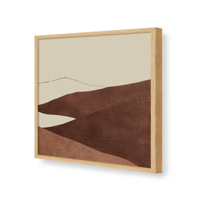 [Color:American Maple], Picture of art in a American Maple frame of the corner