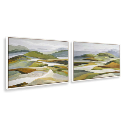 [Color:Opaque White], Picture of art in a White frame at an angle