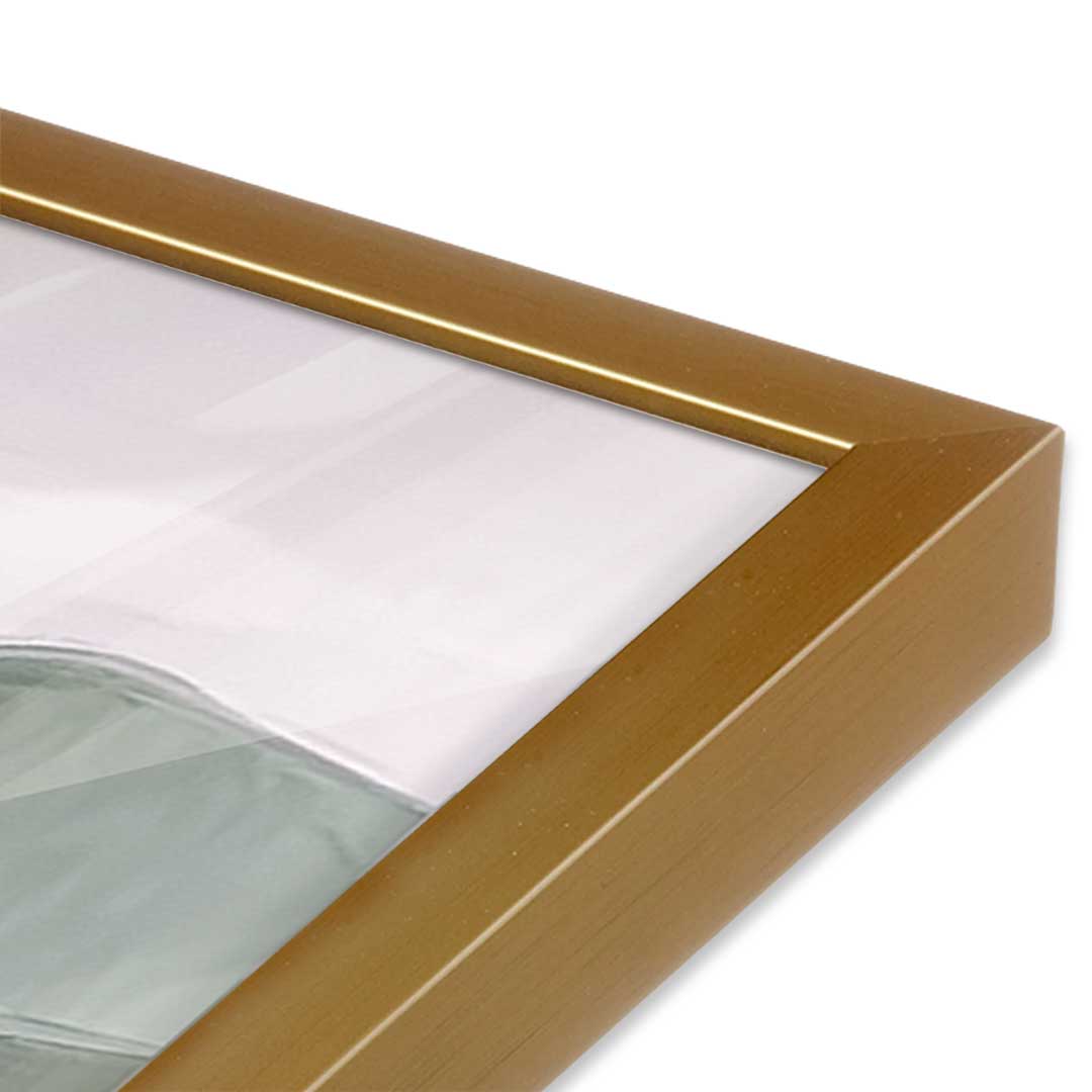[Color:Polished Gold], Picture of art in a Polished Gold frame of the corner