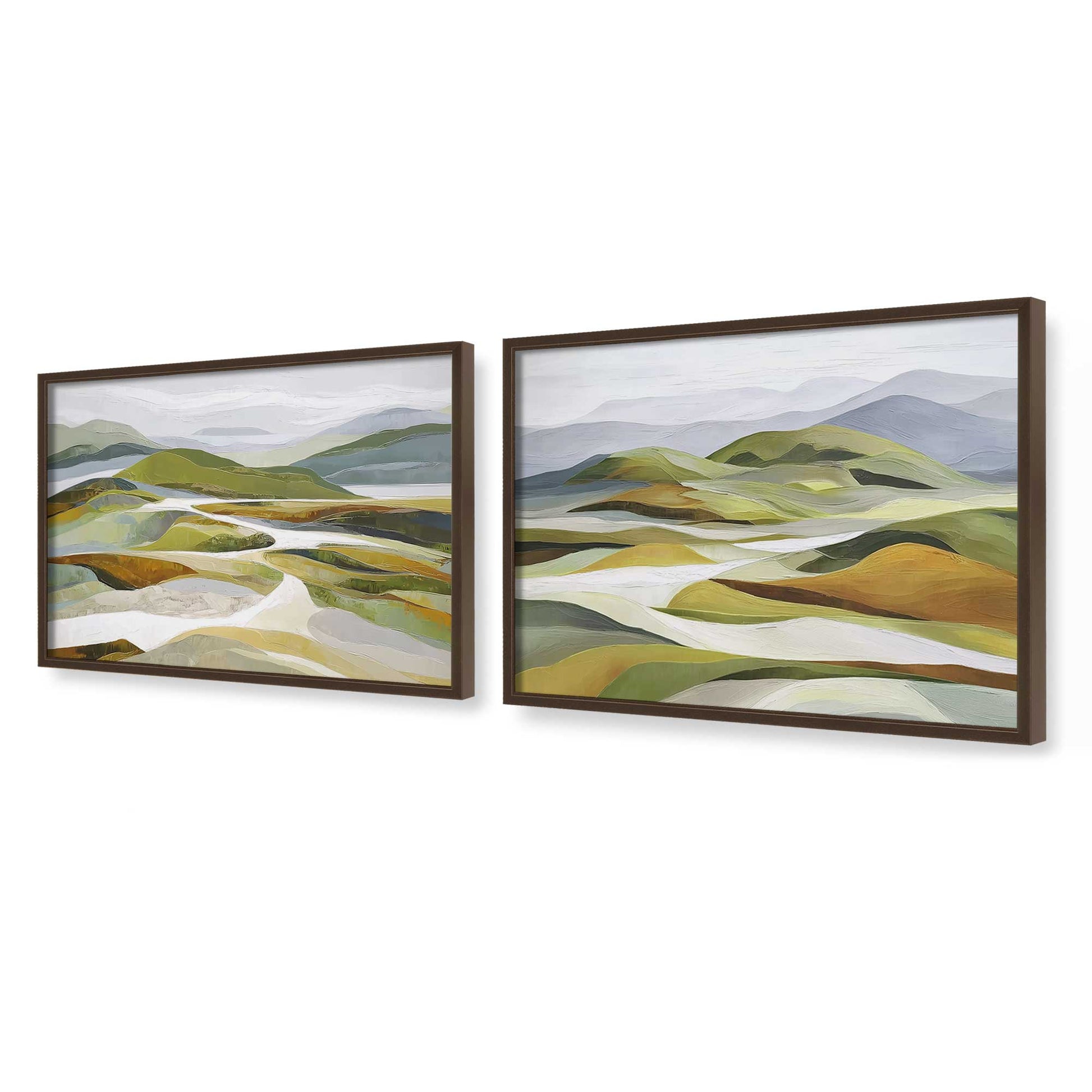 [Color:Belvinder Brown], Picture of art in a Belvinder Brown frame at an angle