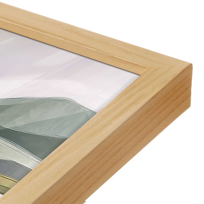 [Color:American Maple], Picture of art in a American Maple frame of the corner