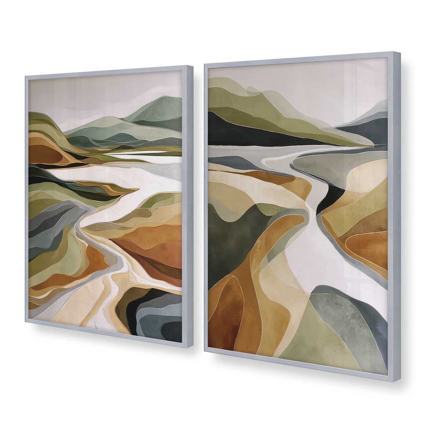 [Color:Polished Chrome], Picture of art in a Polished Chrome frame at an angle