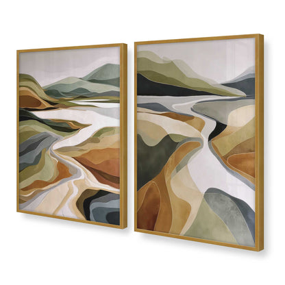 [Color:Polished Gold], Picture of art in a Polished Gold frame at an angle