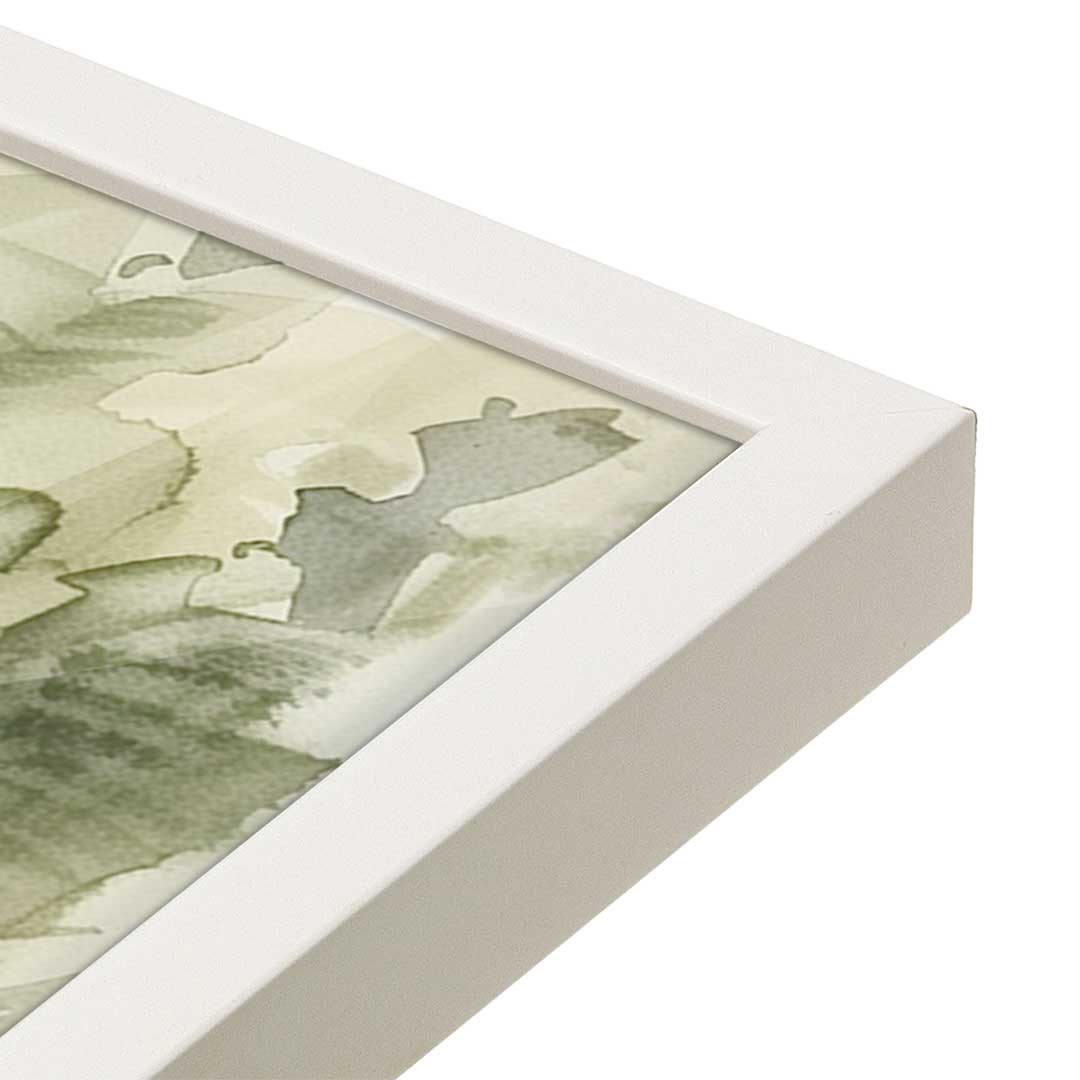 [Color:Opaque White], Picture of art in a Opaque White frame of the corner