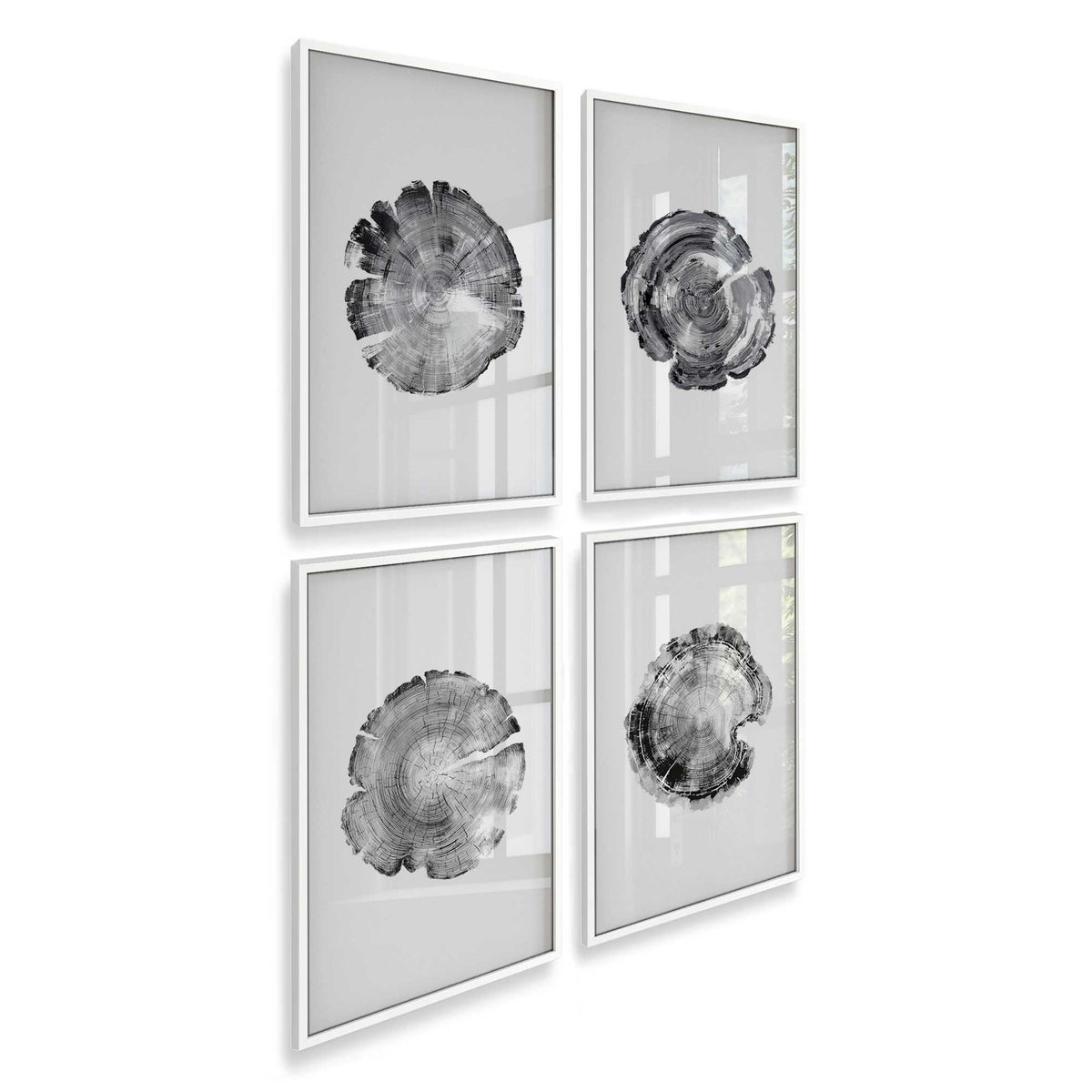 [Color:Opaque White], Picture of art in an Opaque White frame at an angle