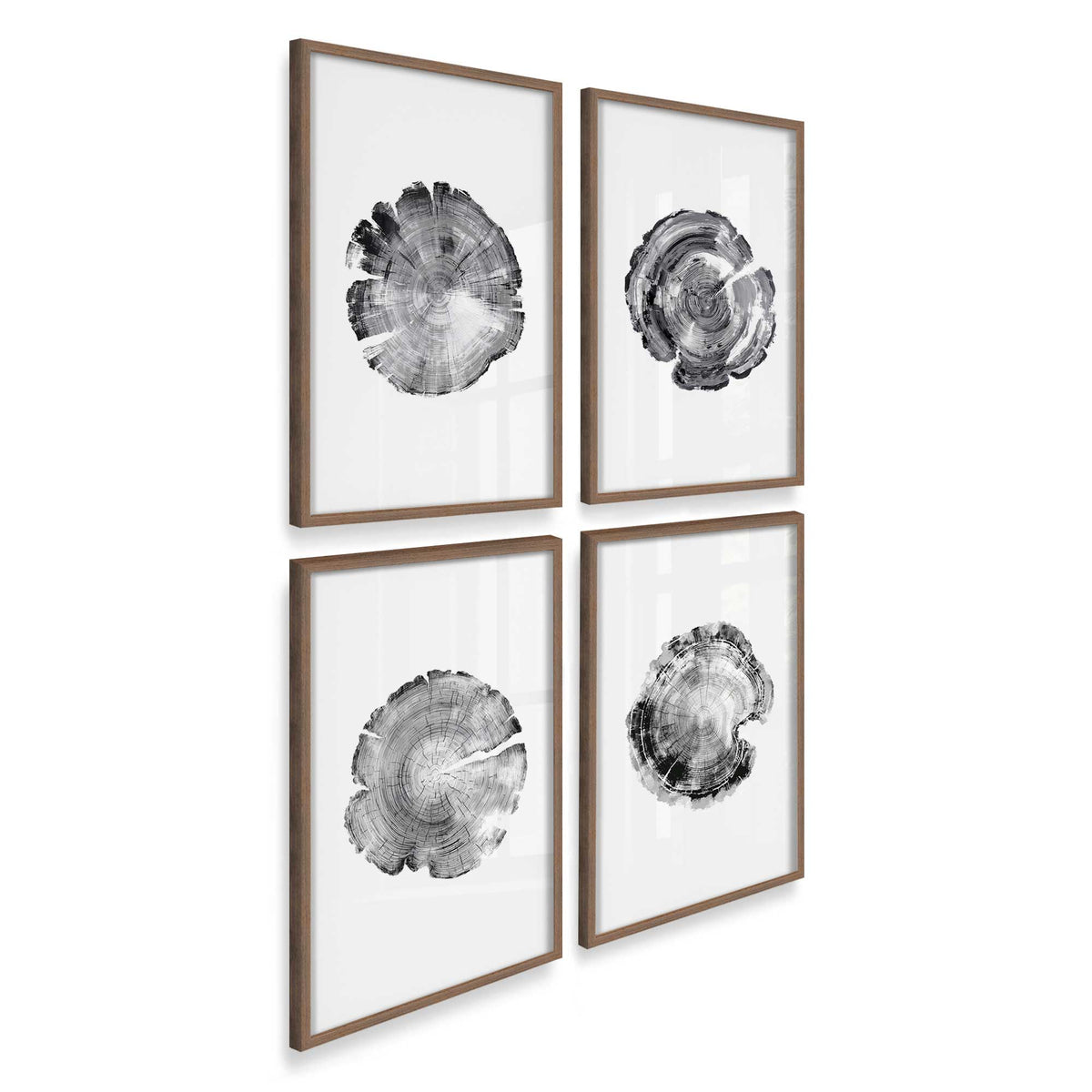[Color:Walnut], Picture of art in a Walnut frame at an angle