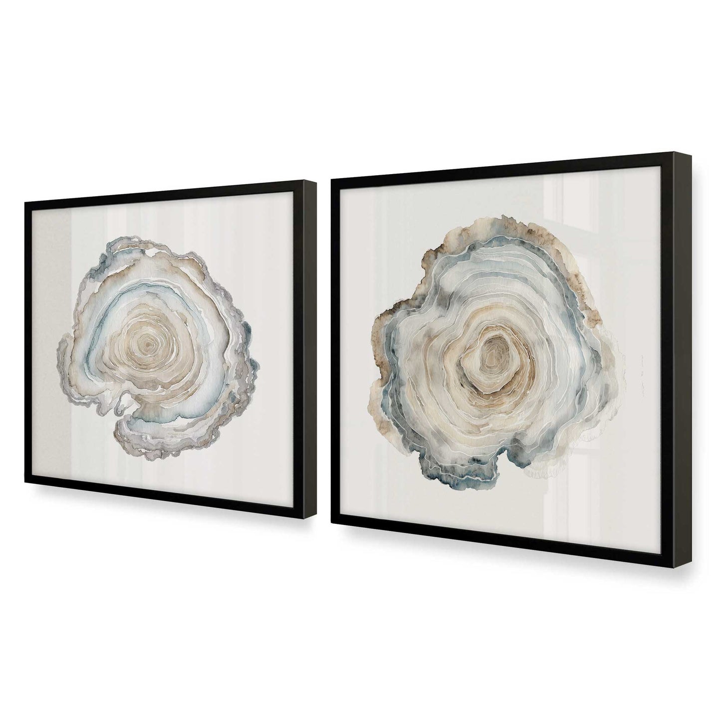 [Color:Satin Black], Picture of art in a Satin Black frame at an angle
