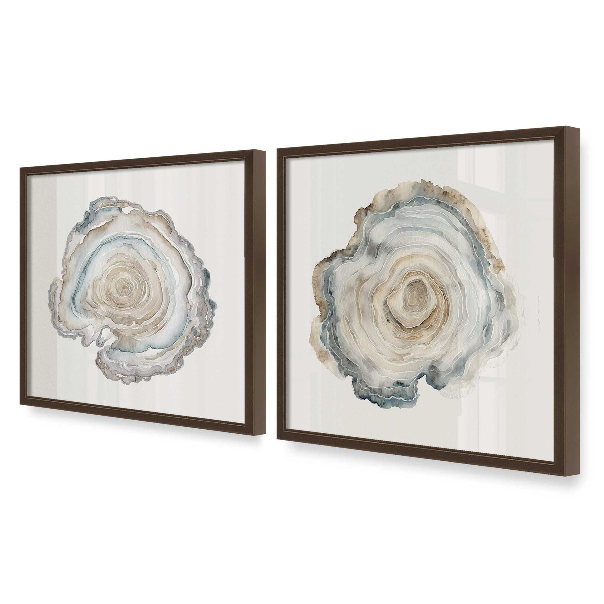 [Color:Belvinder Brown], Picture of art in a Belvinder Brown frame at an angle