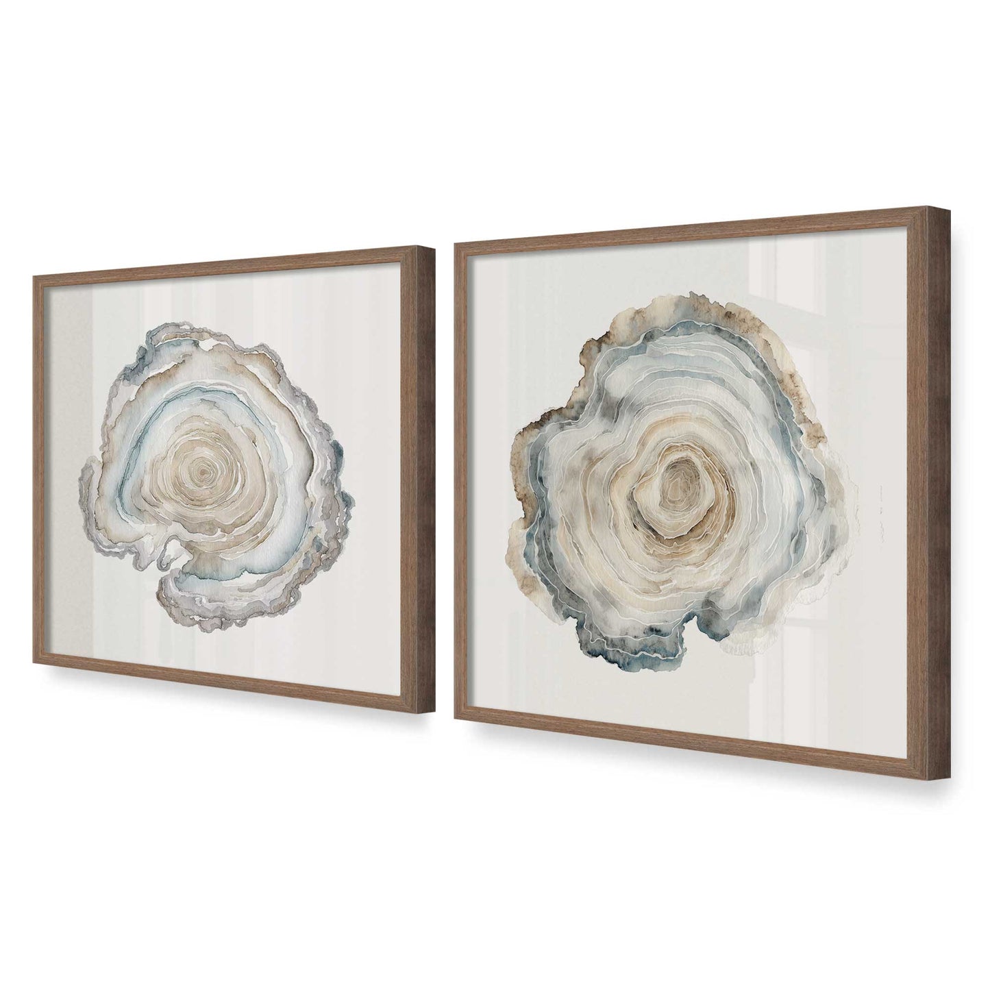 [Color:Walnut], Picture of art in a Walnut frame at an angle