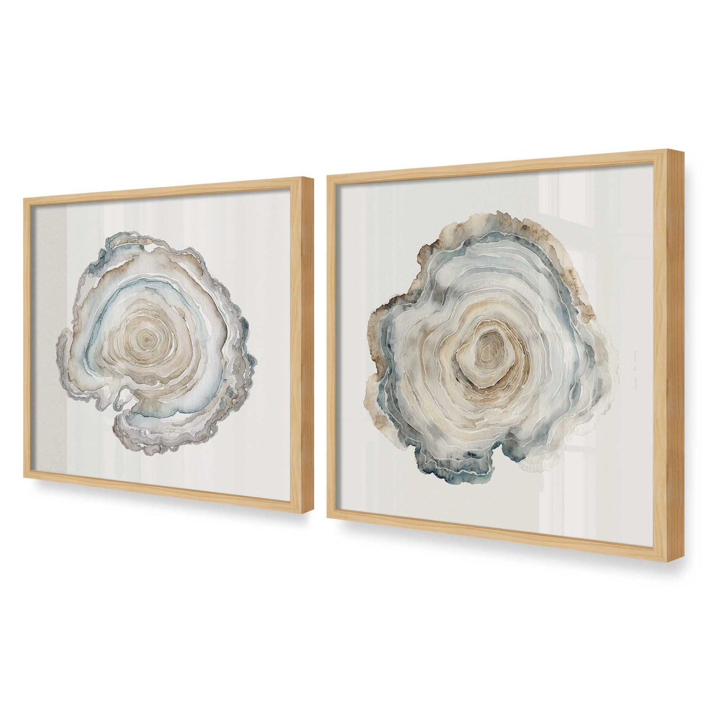 [Color:American Maple], Picture of art in an American Maple frame at an angle