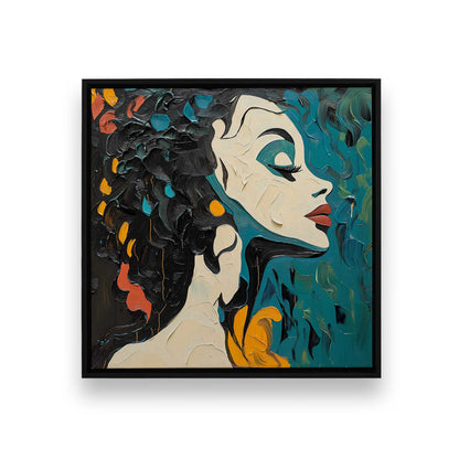 [Color:Satin Black], Picture of art in a Satin Black frame